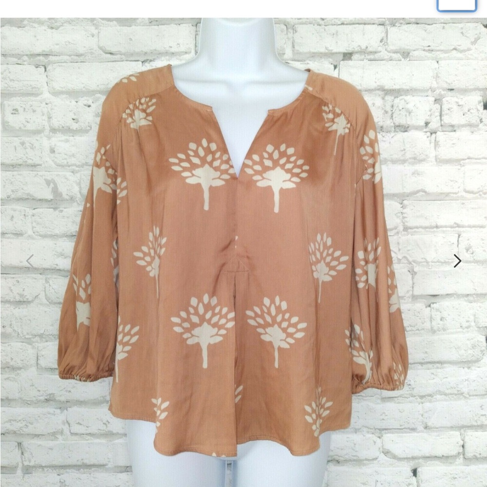 Dolan for Anthropologie Alvia Peasant Top Size S
